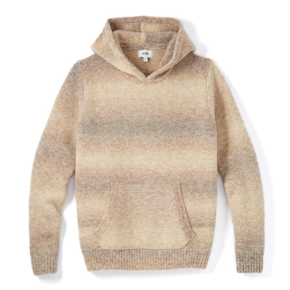 Wills Spacedye Alpaca Wool Hoodie - L